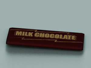 CHOCOLATE BAR LOW POLY GAMEREADY Modelo 3D