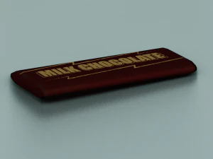 BARRA DE CHOCOLATE LOW POLY GAMEREADY Modelo 3D