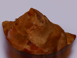 SAMOSA LOW POLY GAMEREADY Modelo 3D