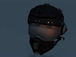 SCI FI HELMET LOW POLY GAMEREADY 3D मॉडल