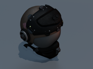 SCI FI HELMET LOW POLY GAMEREADY 3D मॉडल