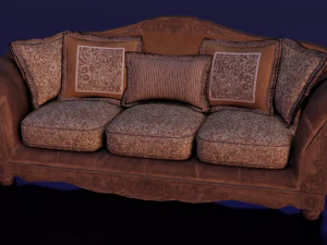 SOFA LOW POLY GAMEREADY 3D Model