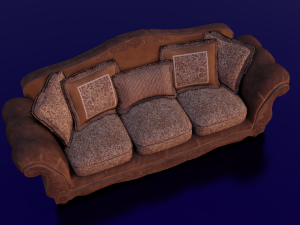SOFA LOW POLY GAMEREADY 3D मॉडल