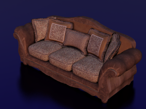 SOFA LOW POLY GAMEREADY 3D मॉडल