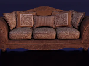 SOFA LOW POLY GAMEREADY 3D Model