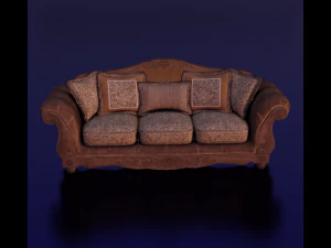 SOFA LOW POLY GAMEREADY 3D Model