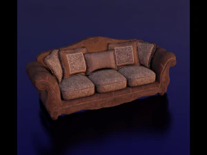 SOFA LOW POLY GAMEREADY 3D Model