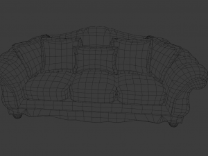SOFA LOW POLY GAMEREADY 3D मॉडल