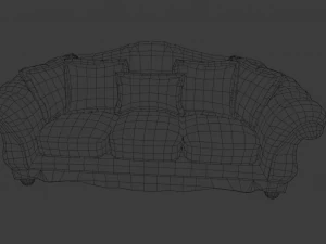 SOFA LOW POLY GAMEREADY 3D Model