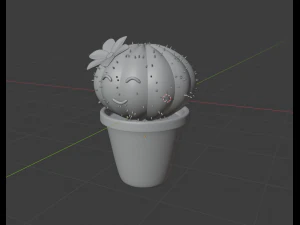 cute cactus 3D Model