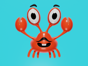 happy crab 3D Model