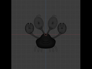 happy crab 3D Model