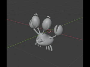 happy crab 3D Model
