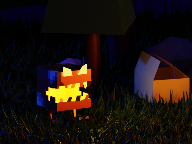 cute night coal 3D Model .c4d .max .obj .3ds .fbx .stl .blend 