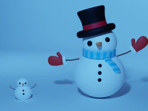 Schneemann 3D Modell