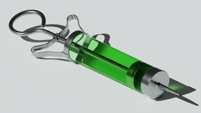 Syringe 3D Model .c4d .max .obj .3ds .fbx .stl .blend 