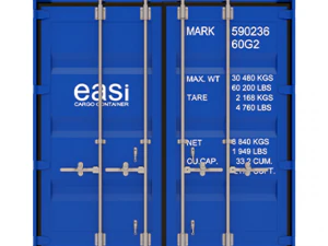 cargo-container blue 20ft 3D Model