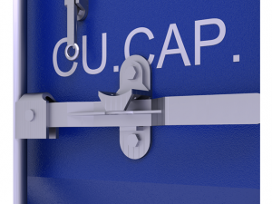 cargo-container blue 20ft Modelo 3D
