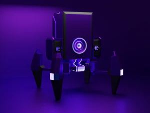 d&uuml;ş&uuml;k poli taret d&uuml;ş&uuml;k poli 3D Model