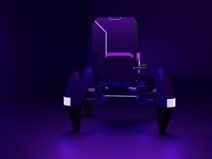 low poly turret low-poly 3Dモデル