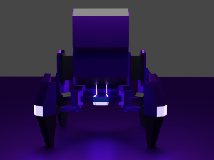 low poly turret low-poly 3Dモデル