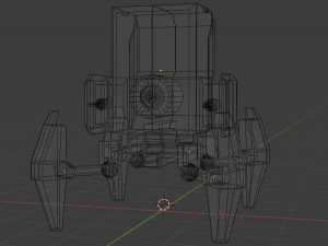 low poly turret low-poly 3Dモデル