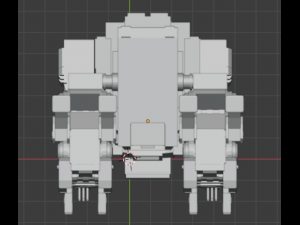 low poly military robot low-poly Model 3D