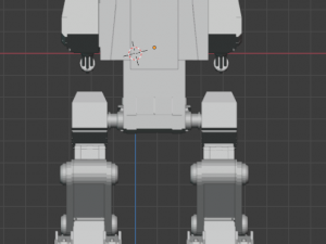 low poly military robot low-poly Model 3D