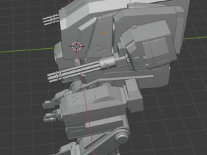 low poly military robot low-poly Model 3D