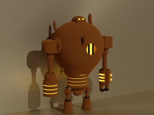 Low poly robot goliath 3D मॉडल
