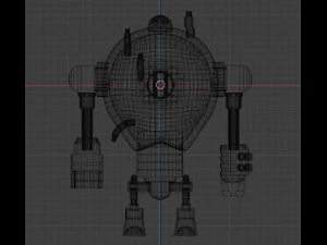 Low poly robot goliath 3D Model