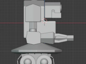 low poly robot tank low-poly 3D Model