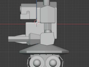 low poly robot tank low-poly 3D Model