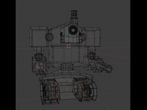 low poly robot tank low-poly 3Dモデル