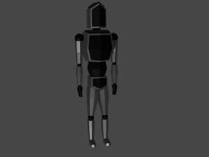 a set of low-poly characters 3D मॉडल