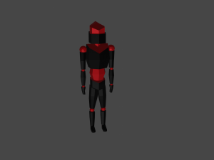 a set of low-poly characters 3D मॉडल