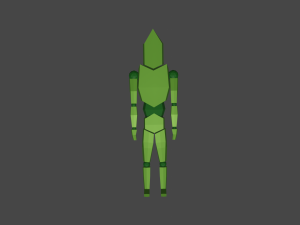 a set of low-poly characters 3D मॉडल