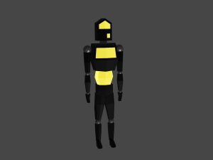 a set of low-poly characters 3D मॉडल