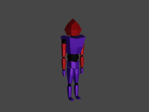 a set of low-poly characters 3D मॉडल