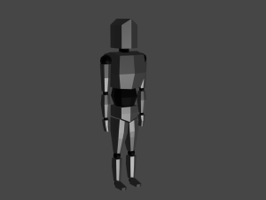 a set of low-poly characters 3D मॉडल