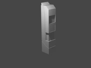 low - poly set of towers 3D Model
