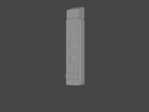 low - poly set of towers 3D 模型