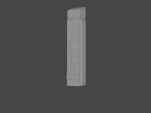 low - poly set of towers 3D Model