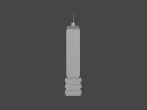 low - poly set of towers 3D Model
