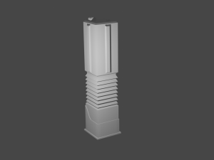 low - poly set of towers 3D 模型