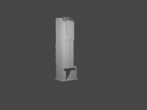 low - poly set of towers 3D Model