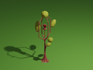 a set of low-poly items low-poly 3D Model