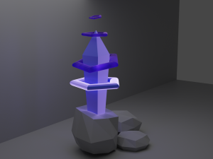 a set of low-poly items low-poly 3D Model