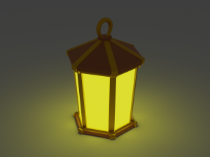 A set of low-poly lights 3D 模型