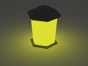 A set of low-poly lights 3D 模型